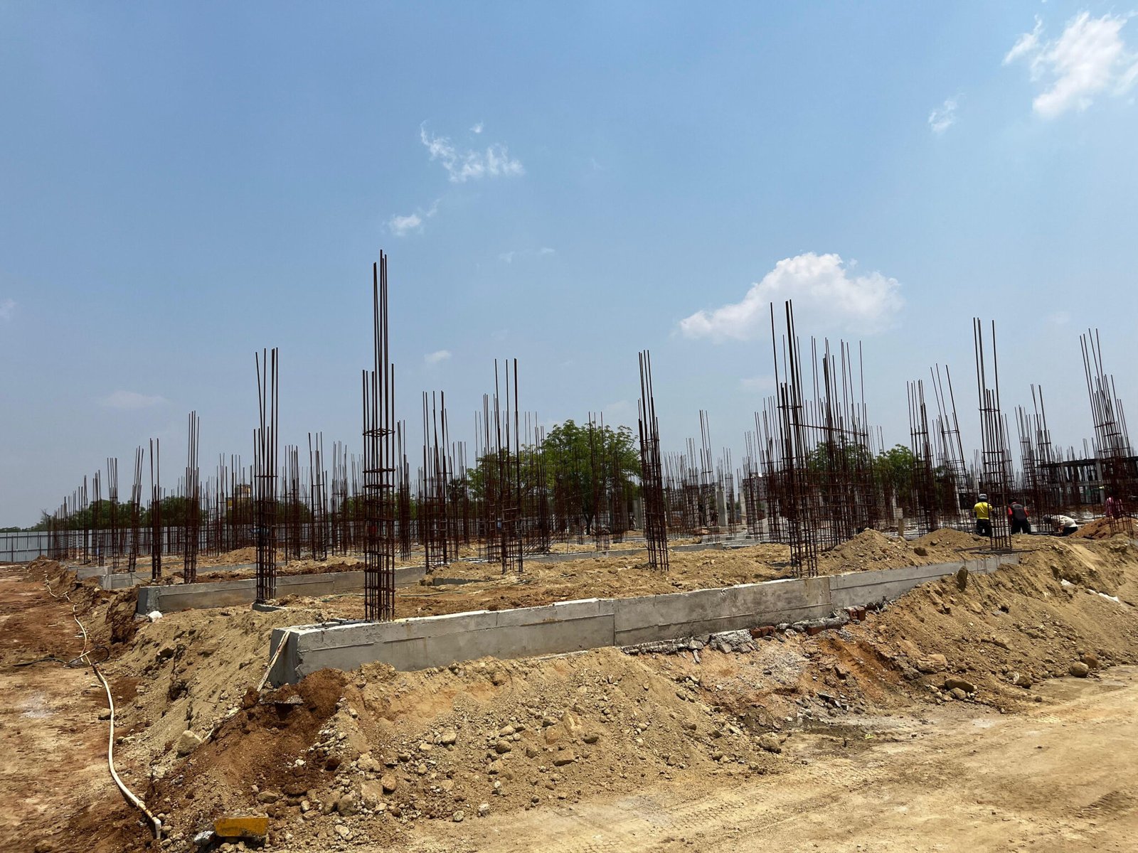 suprabhatha villas at kardanur - sslr infra developers - work progress