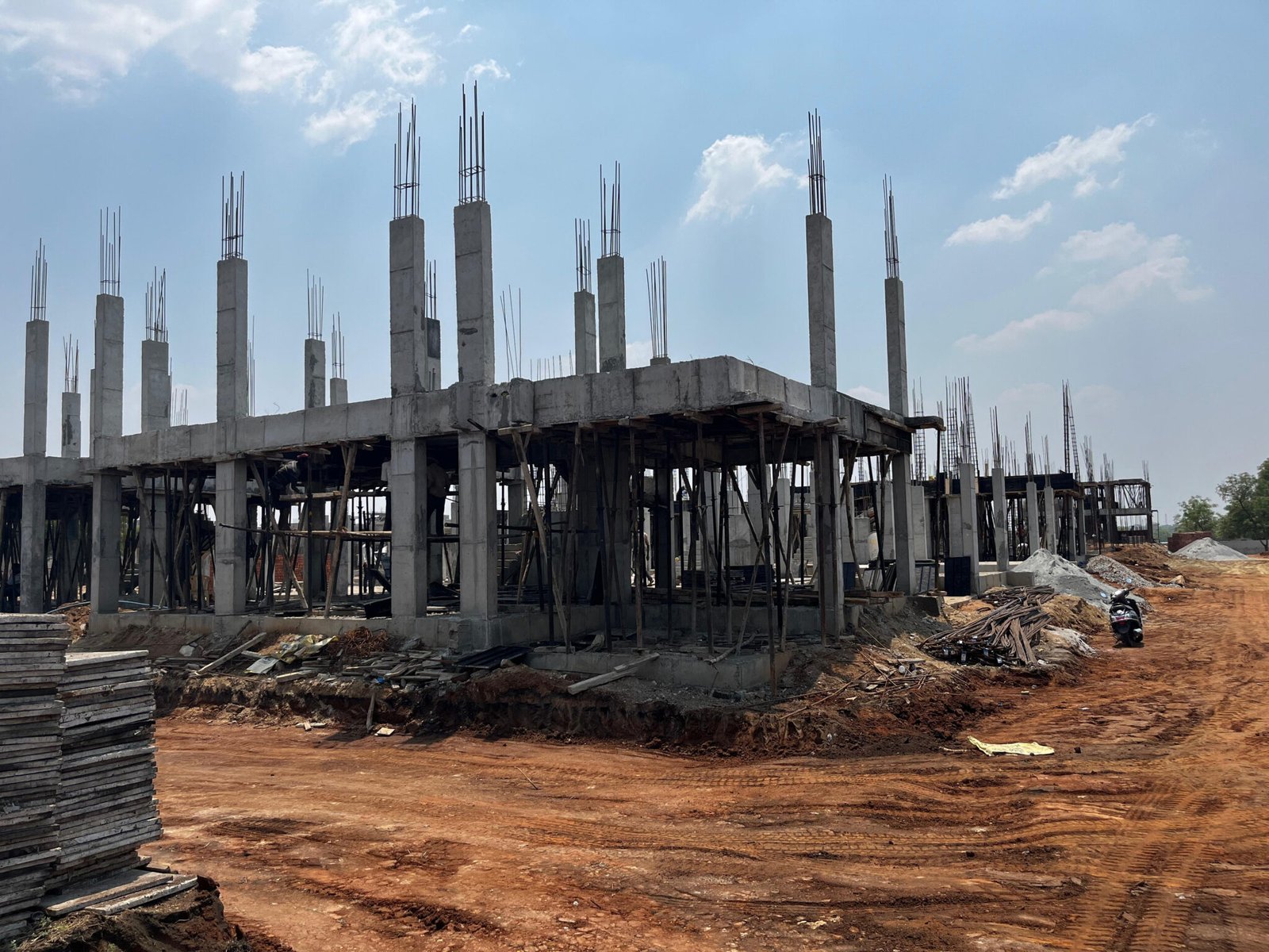 suprabhatha villas at kardanur - sslr infra developers - work progress